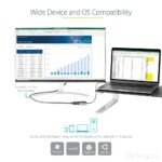 StarTech.com USB-C to DisplayPort 1.4 Adapter 8K 60Hz, 0.3m Cable, Black/Grey