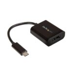 StarTech.com USB-C to DisplayPort Adapter 4K 60Hz/8K 30Hz DP 1.4 HBR2 Thunderbolt 3 Black