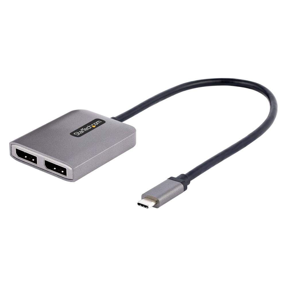StarTech.com USB-C to Dual DisplayPort 1.4 MST Hub, Dual 5K 60Hz DP Adapter, Grey StarTech.com USB-C to Dual DisplayPort 1.4 MST Hub, Dual 5K 60Hz DP Adapter, Grey