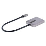 StarTech.com USB-C to Dual DisplayPort 1.4 MST Hub, Dual 5K 60Hz DP Adapter, Grey