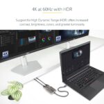 StarTech.com USB-C to Dual DisplayPort 1.4 MST Hub, Dual 5K 60Hz DP Adapter, Grey