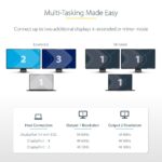 StarTech.com USB-C to Dual DisplayPort 1.4 MST Hub, Dual 5K 60Hz DP Adapter, Grey
