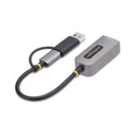 StarTech.com USB-C to Ethernet Adapter, 2.5 Gigabit, USB 3.2 Gen 1, NBase-T, Grey