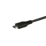 StarTech.com USB-C to Fiber Optic Gigabit Ethernet Adapter - Open SFP, Black