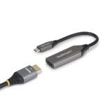 StarTech.com USB-C to HDMI Adapter, 20cm, 8K 60Hz / 4K 120Hz, HDMI 2.1, HDR10+, Grey