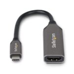 StarTech.com USB-C to HDMI Adapter, 20cm, 8K 60Hz / 4K 120Hz, HDMI 2.1, HDR10+, Grey