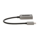 StarTech.com USB-C to HDMI Adapter, 4K 60Hz, HDR10, USB-C Male to HDMI 2.0b, 0.13m, Grey