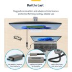 StarTech.com USB-C to HDMI Adapter, 4K 60Hz, HDR10, USB-C Male to HDMI 2.0b, 0.13m, Grey