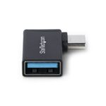 StarTech.com USB-C to USB-A Adapter, Right-Angled, 5Gbps, Aluminium, Black