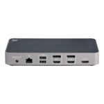StarTech.com USB-C Triple 4K 60Hz Monitor Docking Station, 100W PD, Grey