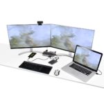 StarTech.com USB-C USB-A Hybrid Universal Docking Station - Dual 4K 60Hz HDMI/DisplayPort - 6x USB-A - GbE - Black/Grey
