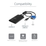 StarTech.com USB Crash Cart Adapter with File Transfer & Video Capture, VGA, 1920x1200, Black