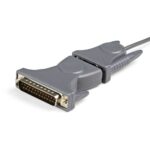 StarTech.com USB to DB9/DB25 RS232 Serial Adapter Cable 0.9m Grey