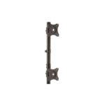 StarTech.com Vertical Dual Monitor Stand for up to two 27" Displays - Black