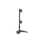 StarTech.com Vertical Dual Monitor Stand for up to two 27" Displays - Black