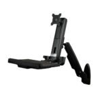 StarTech.com Wall Mount Workstation for 24" Monitor, Keyboard Tray, 8kg Capacity, Black