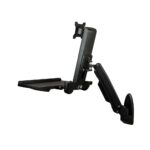 StarTech.com Wall Mount Workstation for 24" Monitor, Keyboard Tray, 8kg Capacity, Black