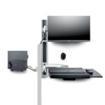 StarTech.com Wall Mount Workstation for 27-32" Monitor (10kg), Fully Articulating VESA Mount, Black