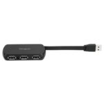Targus ACH114EU 4-Port USB 2.0 Hub 480 Mbit/s Black Plug & Play USB Powered