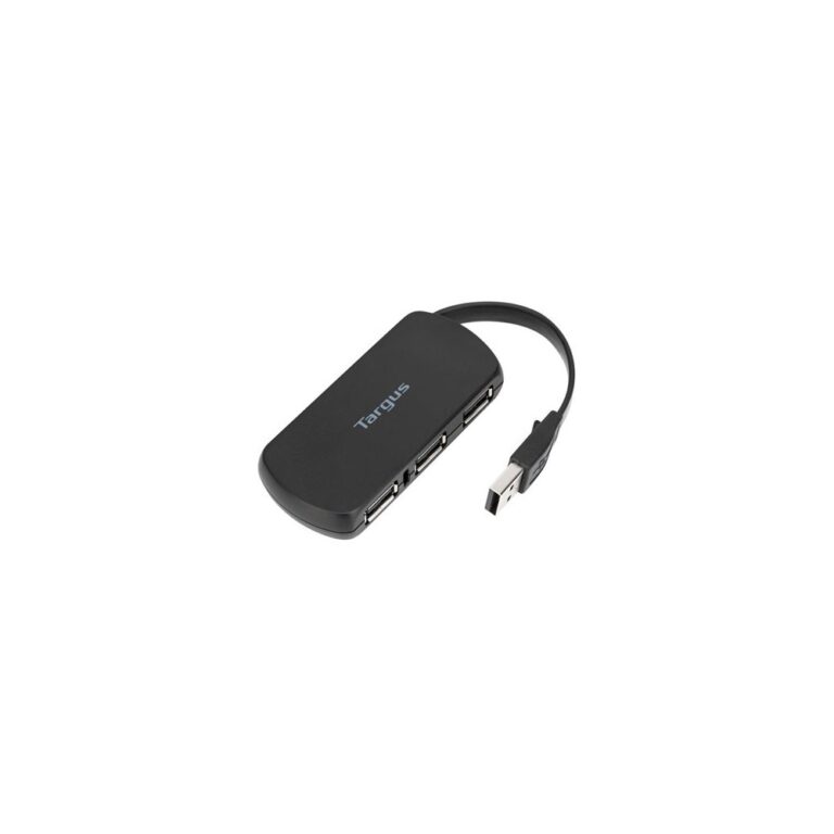Targus ACH114EU 4-Port USB 2.0 Hub 480 Mbit/s Black Plug & Play USB Powered