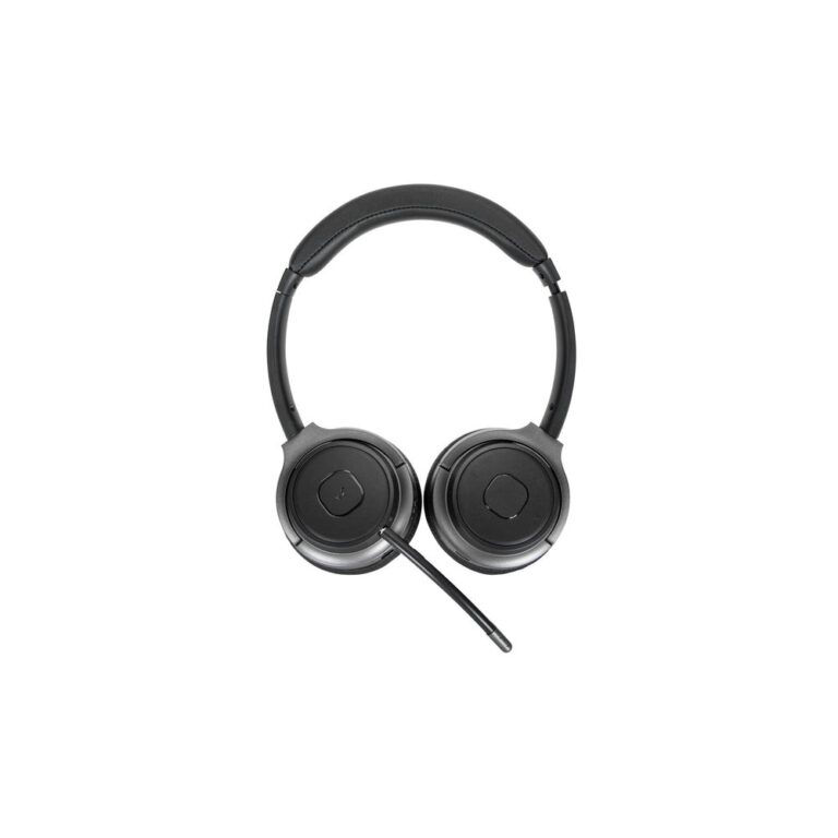 Targus AEH104GL Wireless & Wired Headset with Boom Mic, USB-C, Bluetooth 5.0, 3.5mm, Black
