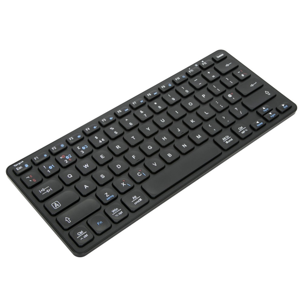 Targus AKB862UK Compact Multi-Device Wireless Bluetooth 5.1 QWERTY UK English Keyboard Black