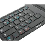 Targus AKF003NO Mini Bluetooth 5.1 QWERTY Nordic Ergonomic Keyboard Black, Rechargeable