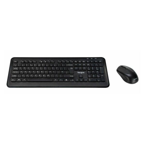 Targus AKM610UK Wireless Full-size QWERTY Keyboard and Mouse Combo, 1600 DPI, Black