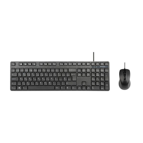 Targus AKM622UK Wired USB Keyboard & Mouse Set, QWERTY UK English, Black