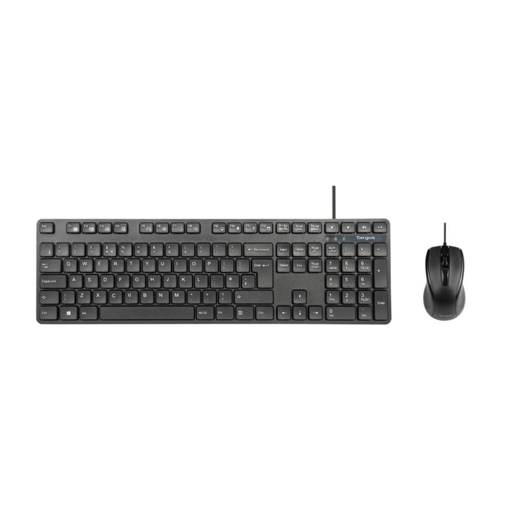 Targus AKM622UK Wired USB Keyboard & Mouse Set, QWERTY UK English, Black Targus AKM622UK Wired USB Keyboard & Mouse Set, QWERTY UK English, Black