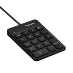 Targus AKP13GL Universal Wired USB Numeric Keypad Black, 18 Keys, 1.5m Cable, Plug & Play, GRS Certified