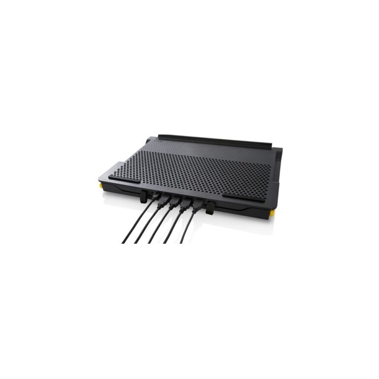 Targus AWE81EU Chill Mat+ Laptop Cooling Pad with 4-Port USB Hub, Dual Fans - Black