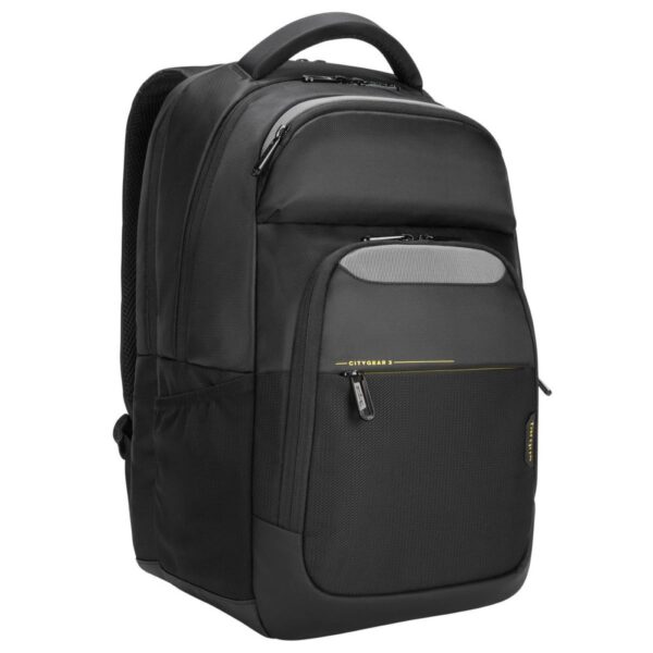 Targus City Gear 3 Laptop Backpack for 12-14" Devices - Black Polyurethane