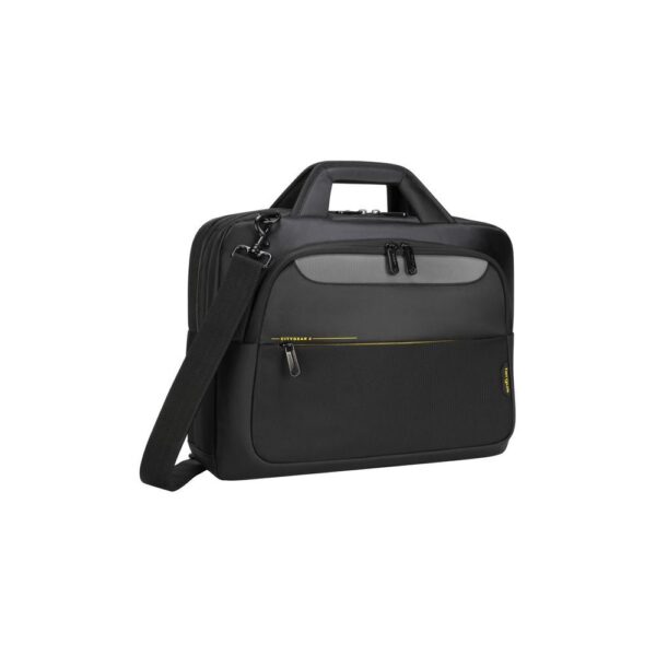 Targus CityGear Briefcase for 15.6" Laptops - Black, Shock Resistant, Polyester