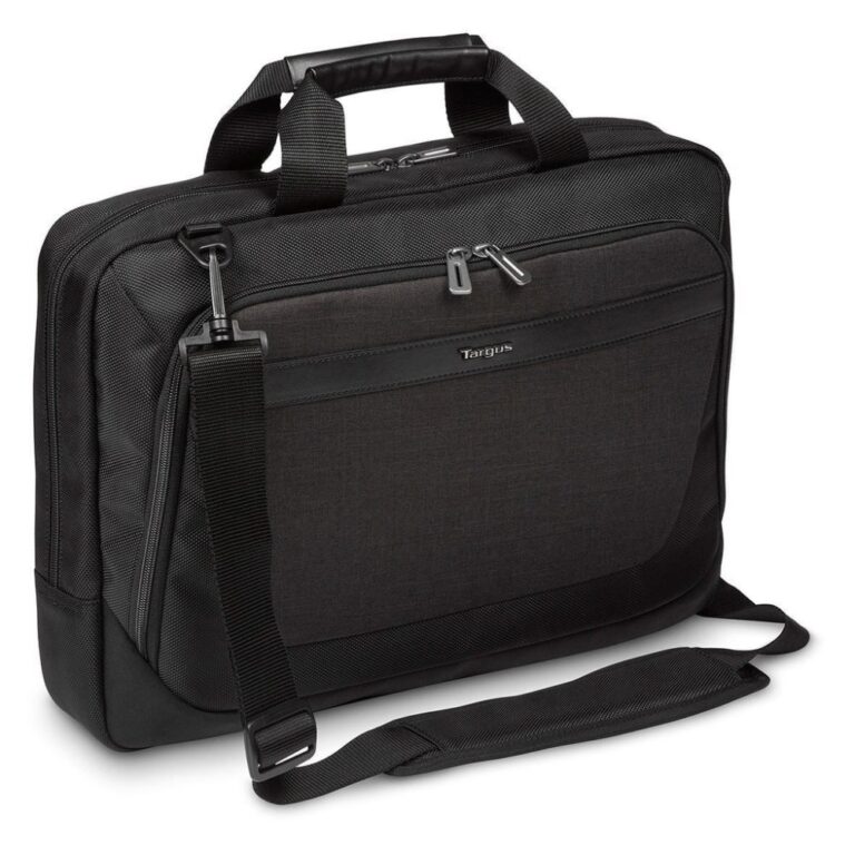 Targus CitySmart Briefcase for 14-15.6" Laptops with Removable Shoulder Strap - Black/Grey