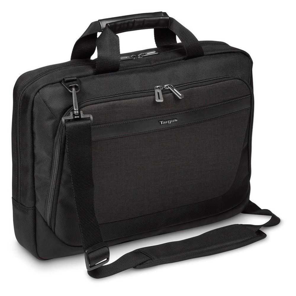 Targus CitySmart Briefcase for 14-15.6" Laptops with Removable Shoulder Strap - Black/Grey Targus CitySmart Briefcase for 14-15.6" Laptops with Removable Shoulder Strap - Black/Grey