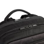 Targus CitySmart Urban Casual Backpack 22L for Laptops 12.5" - 15.6" - Black/Grey Faux Leather