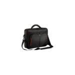 Targus Classic+ Briefcase for 13" to 14.3" Laptops - Black/Red, Dust/Scratch/Shock Resistant