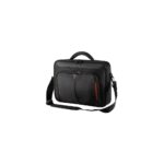Targus Classic+ Briefcase for 13" to 14.3" Laptops - Black/Red, Dust/Scratch/Shock Resistant