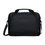 Targus Classic EcoSmart Briefcase 17-18" Laptop Bag Black/Red, Water-Resistant, Recycled Materials