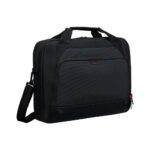 Targus Classic EcoSmart Briefcase 17-18" Laptop Bag Black/Red, Water-Resistant, Recycled Materials