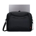 Targus Classic EcoSmart Briefcase 17-18" Laptop Bag Black/Red, Water-Resistant, Recycled Materials
