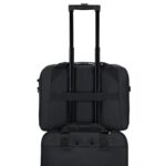 Targus Classic EcoSmart Briefcase 17-18" Laptop Bag Black/Red, Water-Resistant, Recycled Materials