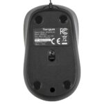 Targus Compact Travel Ambidextrous USB Mouse with 1000 DPI and Retractable Cable - Black