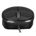 Targus Compact Travel Ambidextrous USB Mouse with 1000 DPI and Retractable Cable - Black