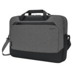 Targus Cypress Eco Briefcase for 15.6" Laptops - Black/Grey, Removable Shoulder Strap