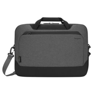 Targus Cypress Eco Briefcase for 15.6" Laptops - Black/Grey, Removable Shoulder Strap