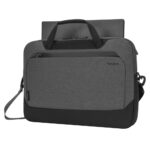 Targus Cypress Eco Briefcase for 15.6" Laptops - Black/Grey, Removable Shoulder Strap