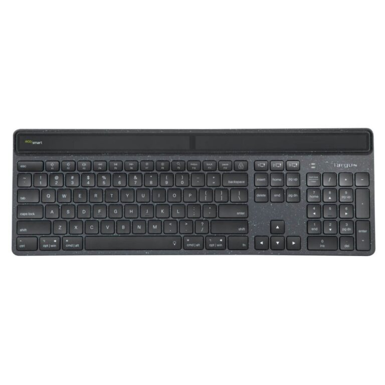 Targus EcoSmart AKB868UK Universal Wireless Bluetooth 5.2 QWERTY UK English Keyboard Black