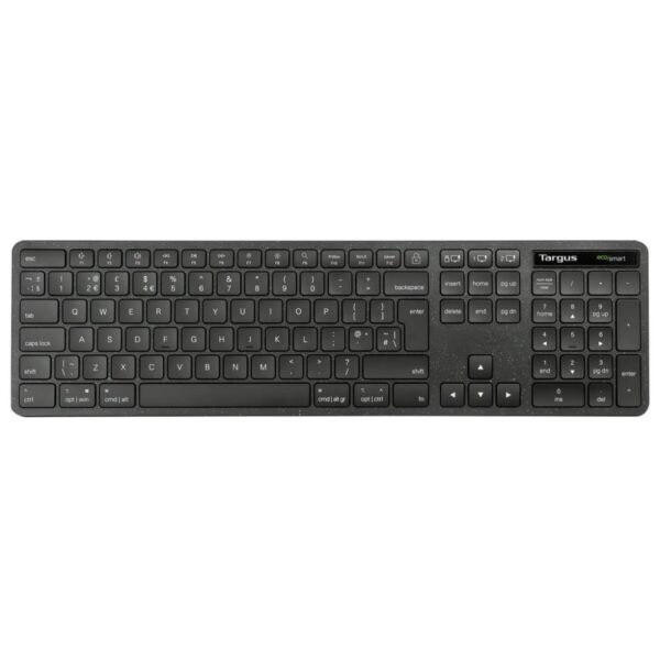 Targus EcoSmart AKB873UK Wireless Bluetooth QWERTY UK English Keyboard Full-Size Black